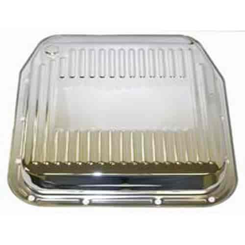(image for) S9129 CHROME 1980-91 FORD AOD TRANSMISSION PAN 2-1/4" DEEP