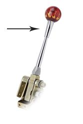 (image for) Auto Trans Shift Lever Knob CHROME 3/8-16 - Click Image to Close