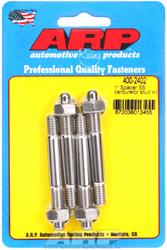 (image for) 1' SPACER 2.7" CARB STUD KIT STAINLESS - Click Image to Close