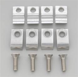 (image for) BS65210 Hose Mounting Clamps, Billet Aluminum, Natural, One .250 in. Diameter Hole, Set of 4