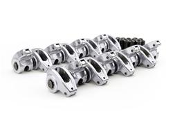 (image for) Rocker Arms, Stud Mount, Full Roller, Aluminum, 1.5 Ratio, Fits 3/8 in. Stud, Chevy, Small Block, Set of 16