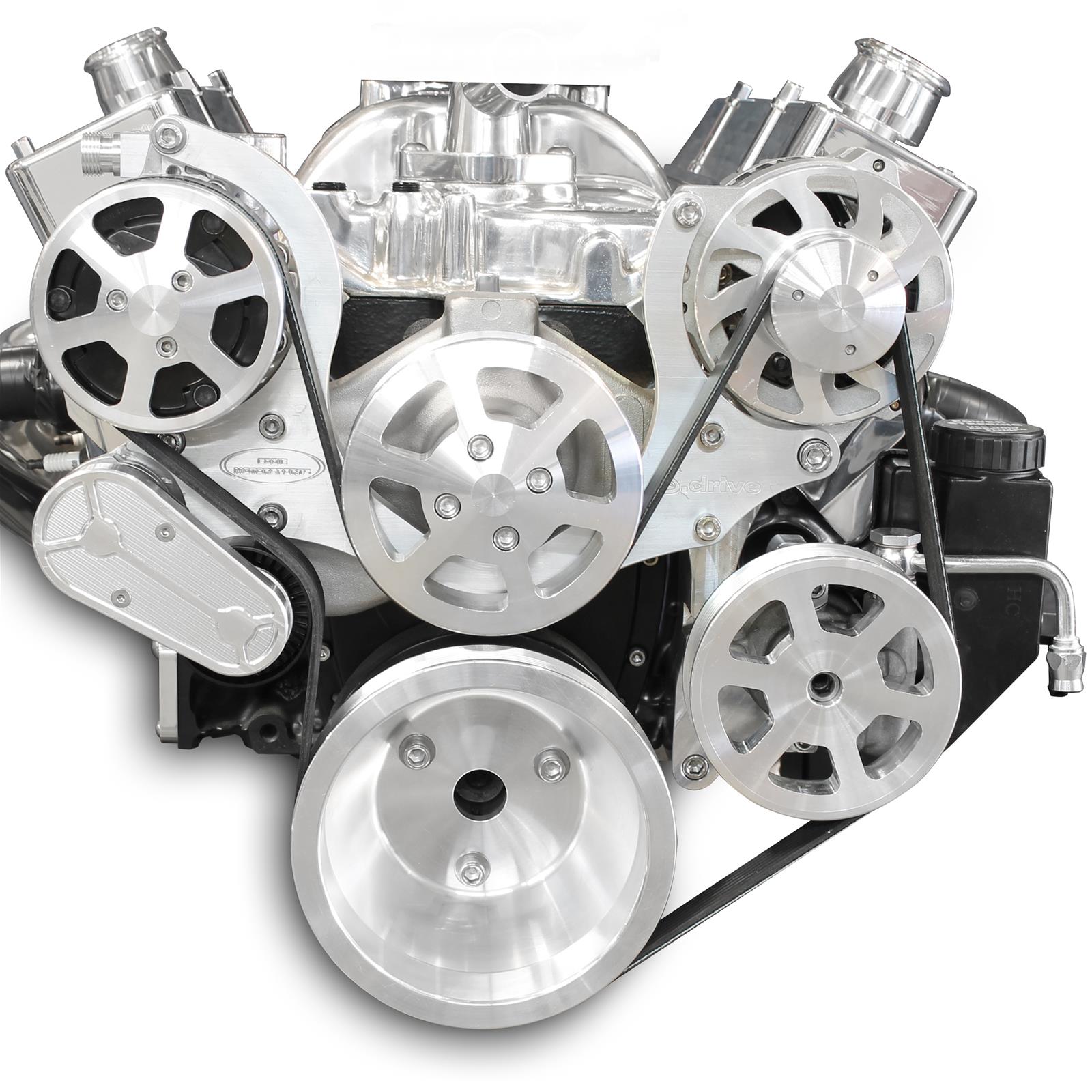 (image for) Pulley Kit,serpentine,Chevy Small Block,Aluminum