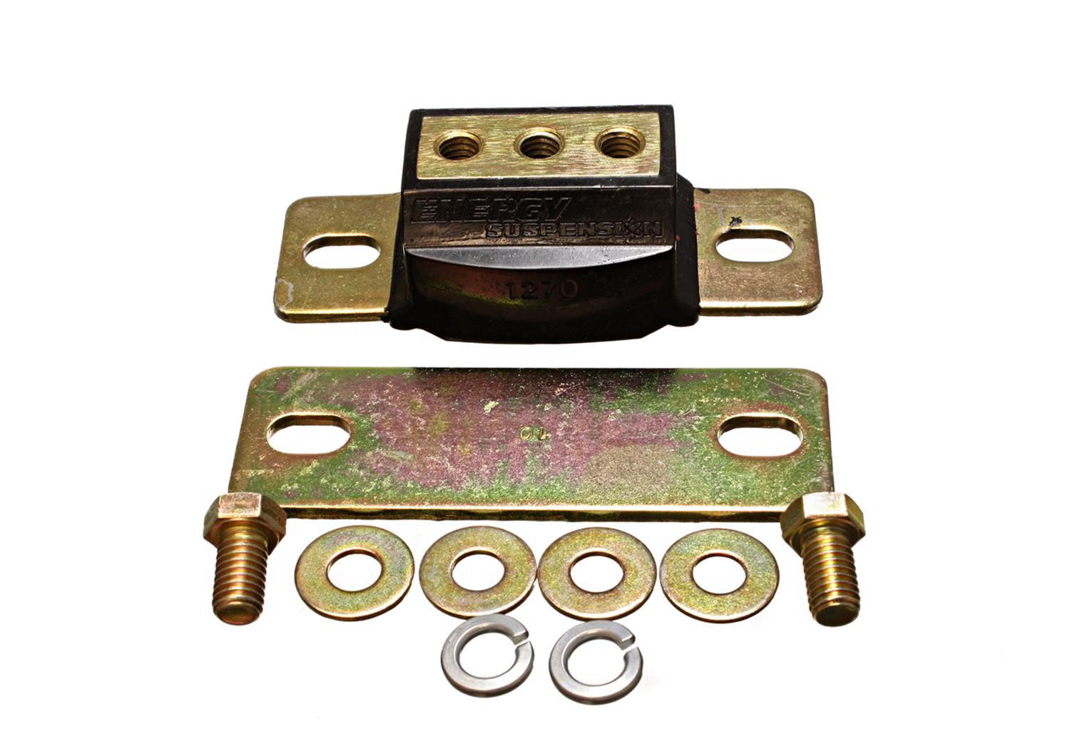 (image for) Bushing, Transmission Mount, Gold Iridited, Black, Softer Polyurethane, Chevy, Pontiac, Each - Click Image to Close