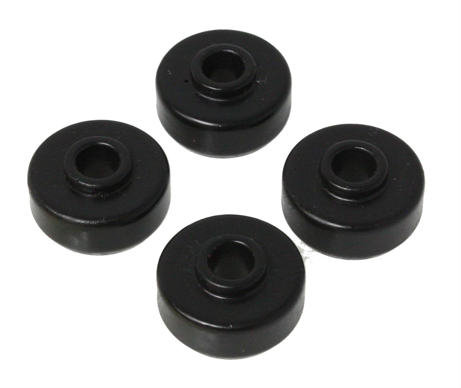 (image for) Bushings, Shock, Polyurethane, Black, Bayonet Tower End, .625 in. Long, .375 in. I.D., 1.250 in. O.D.,Set of 4