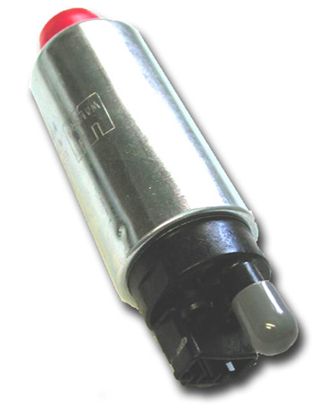 (image for) internal pressure relief valve in tank style pump 255 LPH pump (rated at 43 psi and 13.5 volts)