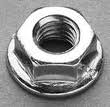 (image for) #GW44546 1/4-20 serrated flange nut chrome
