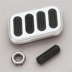 (image for) Pedal Pad, Brake, Aluminum, Silver/Black, Automatic Transmission
