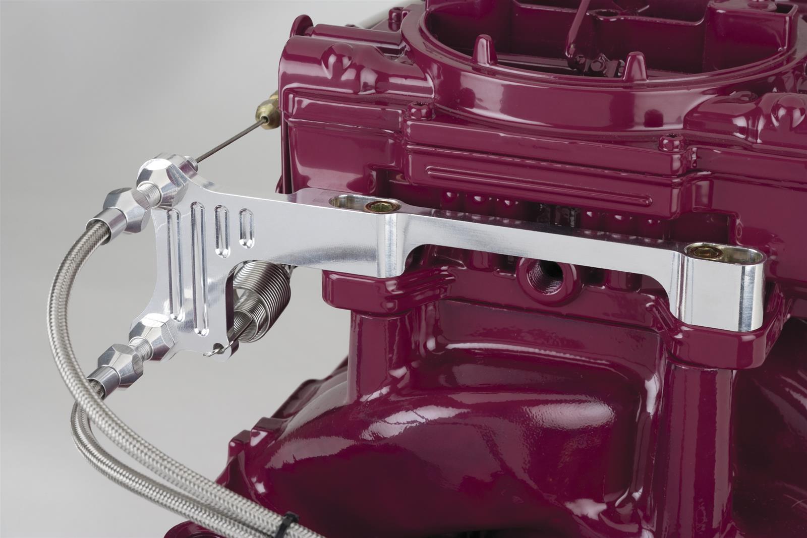 (image for) BILLET ALUMINUM THROTTLE CABLE MOUNTING BRACKET AND SPRINGS