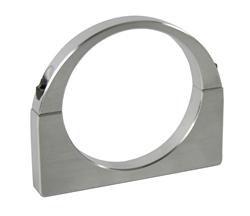 (image for) Mounting Bracket, Overflow Tank, Clamp Mount, 3.125 in. Diameter, Aluminum, Polished, Kit