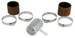 (image for) Fuel Return, Aluminum Adapter, Stainless Clamps, Kit - Click Image to Close