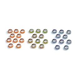 (image for) Spark Plug Index Washers, Copper, Tapered Seat, for 14mm Plugs, Sizes .010, .021, .032 in., Set of 30 - Click Image to Close