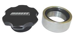 (image for) Oil Filler Cap, Weld-On, Steel Bung, Black Anodized Cap, 1.50 in. O.D., Kit - Click Image to Close