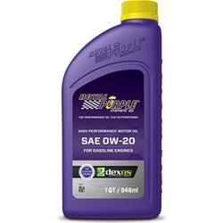(image for) ROYAL PURPLE SAE 0W-20 SYNTHETIC 1QT - Click Image to Close