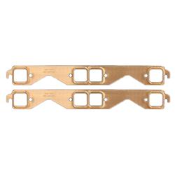 (image for) Exhaust Gaskets, Header, Copper, Square Port, Chevy, Small Block, Pair