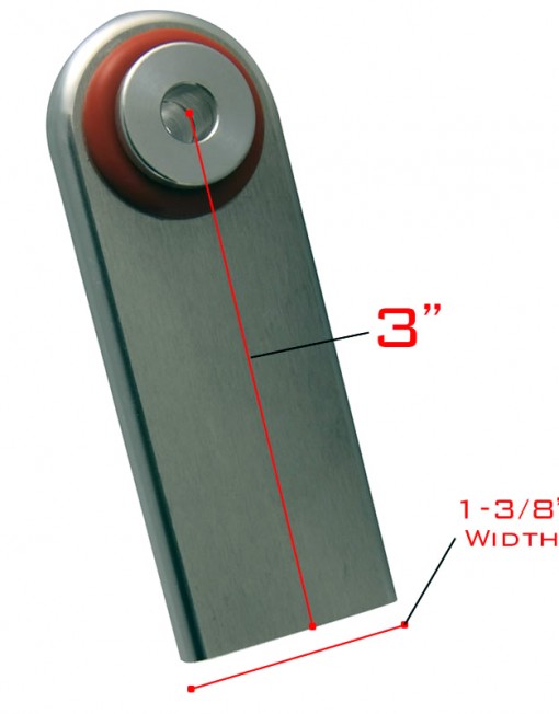 (image for) FAB TAB STAINLESS STEEL - 1/4" - Click Image to Close