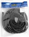 (image for) Convoluted Tubing, Plastic, black, 1/4 in. Diameter, 10 ft. Long - Click Image to Close