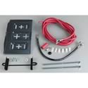 (image for) Battery Relocation Kit, Black Tray, 2-Gauge Cables, Terminals, H - Click Image to Close