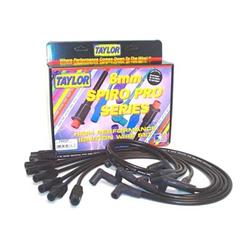 (image for) Spark Plug Wires, Spiro-Pro, 8mm, Black, 180 Degree Boots, Chevy, GMC, 7.4L, Set