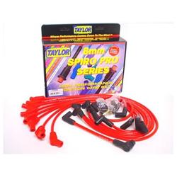 (image for) Spark Plug Wires, Spiro-Pro, 8mm, Red, 135 Degree Boots, Ford, Lincoln, Mercury, 5.0/5.8L, V8, Set