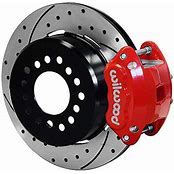 (image for) Disc Brake Kit, D154 Parking Brake, Rear, Cross-Drilled/Slotted Surface, Kit