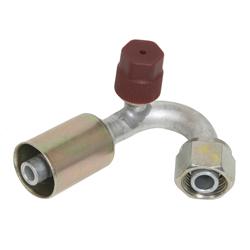 (image for) A/C Hose End, #10 Air Conditioning, 135 Degree, Beadlock, with R134a Port, For A/C Standard Hose - Click Image to Close