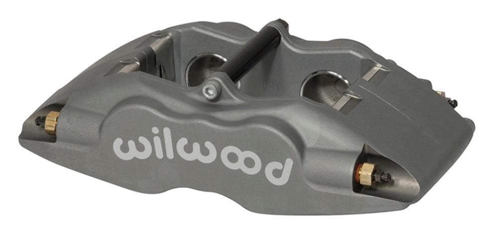 (image for) Brake Caliper, Superlite, Internal, Aluminum, Gray Anodized, 4-piston, Each - Click Image to Close