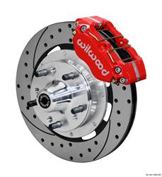 (image for) Disc Brakes, DynaPro Pro Series, Front, Cross-drilled/Slotted Rotors, 4-piston Calipers, Buick, Chevy, Kit