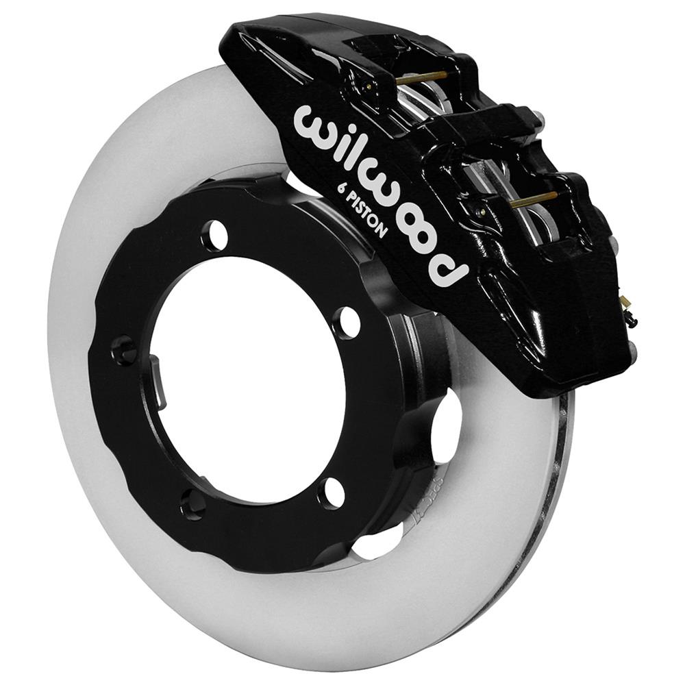(image for) Disc Brakes, DynaPro 6 Big Brake, Front, Solid Surface Rotors, 6-piston Black Calipers, Ford, Kit