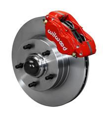 (image for) 67-69 Camaro, 64-72 Nova, Chevelle w/Lines FDL-M Front Kit,11.00" 1 PC Rotor&Hub, Red - Click Image to Close