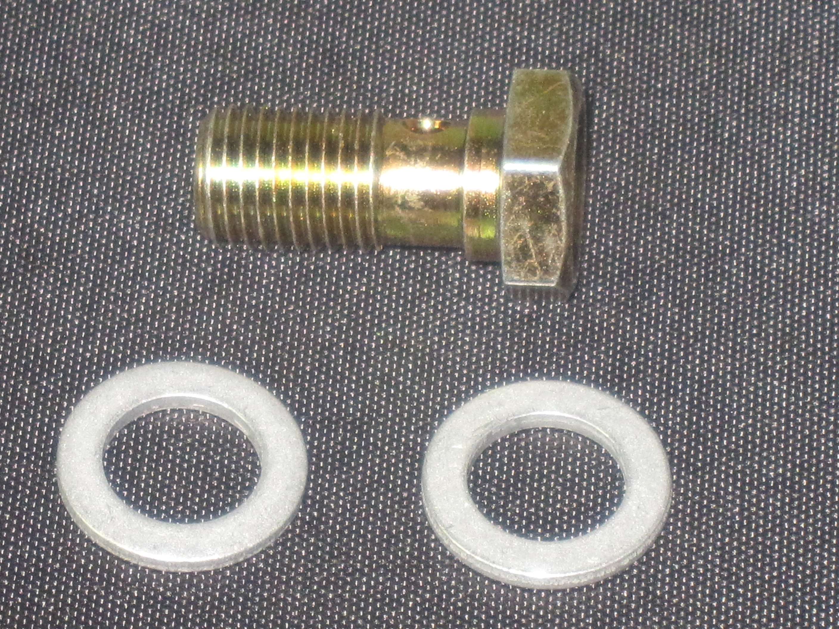 (image for) M10 x 1.25 Single Banjo Bolt - Steel - Click Image to Close