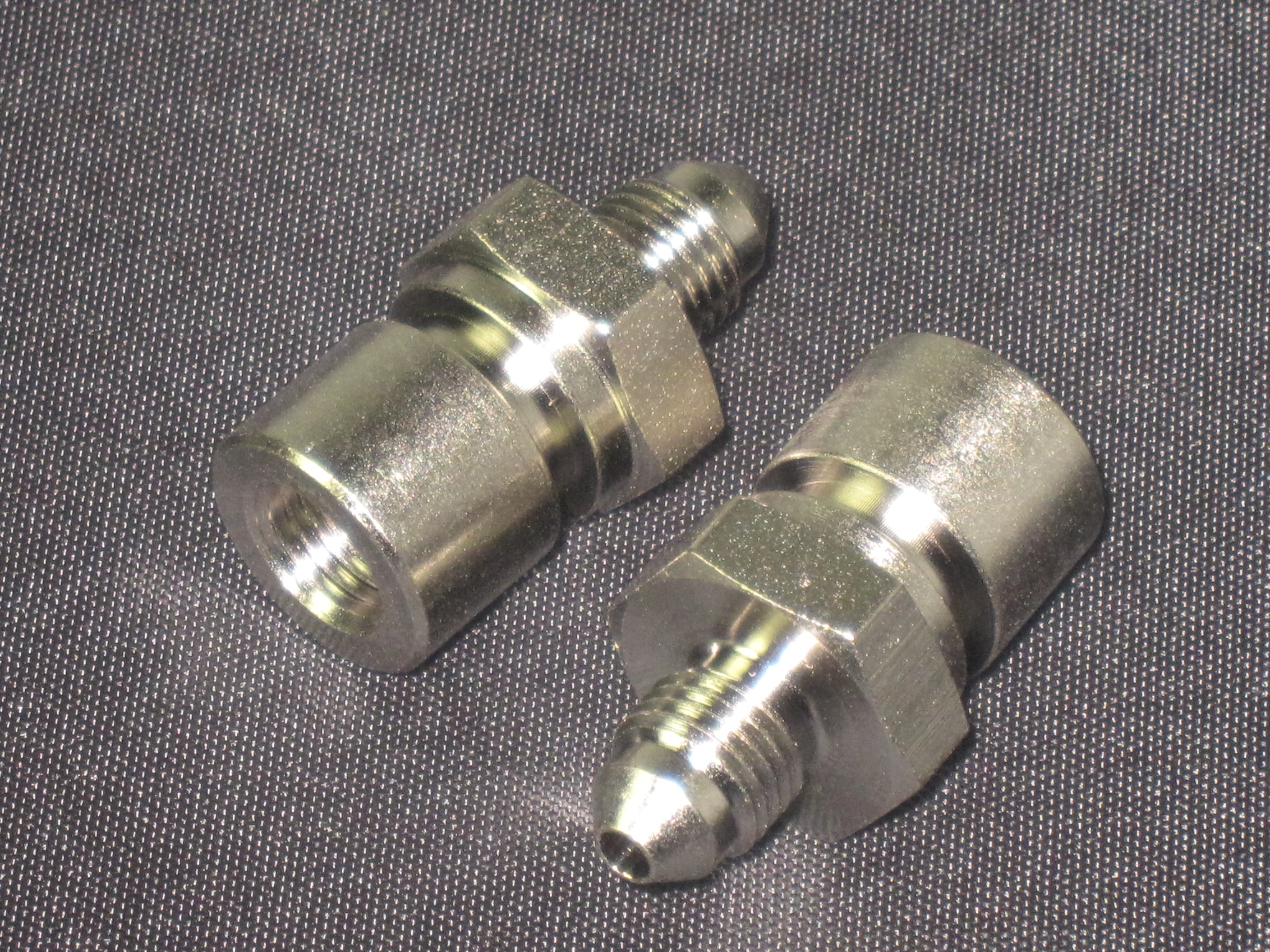 (image for) -3 MALE TO M10 X 1.25 FEMALE CONCAVE NICKEL PLATED - Click Image to Close